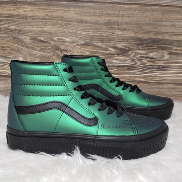 New Vans Harry Potter Dark Arts Green High Tops - Picture 4 of 8